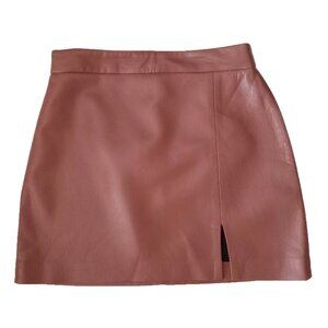Wilfred Aritzia Patio Women's Mini Skirt S Faux Leather Modern Chic Minimalist